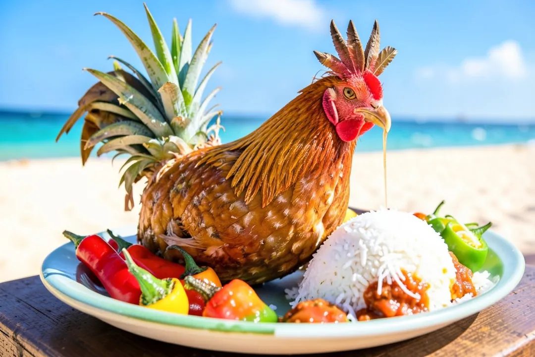 Безумно вкусный тропический цыплёнок по-ямайски